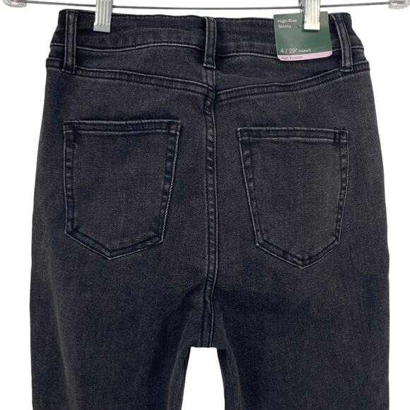 WILD FABLE NWT High Rise Skinny Jeans Size 4 Charcoal Gray Stretch - Picture 5 of 7